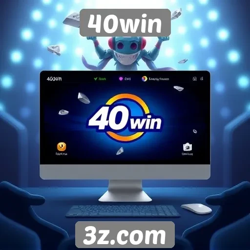 Navegação e interface do usuário do 40win