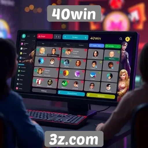 Avaliação da interface do usuário do 40win